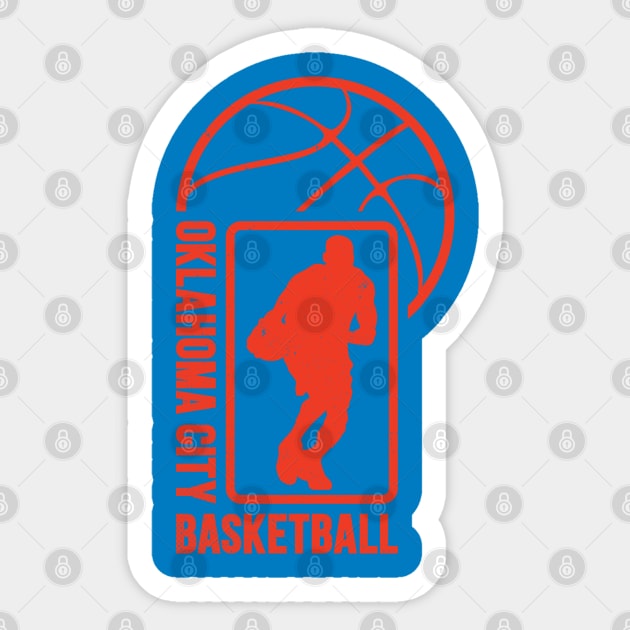 Oklahoma City Basketball 01 Sticker by yasminkul